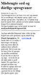 Mobile Screenshot of misbrugteord.dk